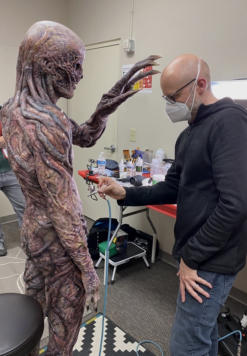 Barrie%20Gower%20applying%20Vecna%20makeup