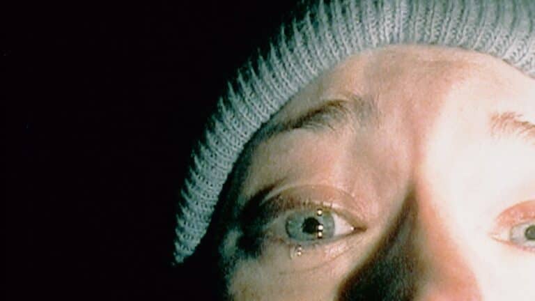 The Blair Witch Project looking at the camera shot