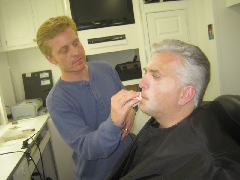 Douglas Noe transforms Daniel  Roebuck into Big Lou Martini for Rob Zombie's Halloween 2.jpg