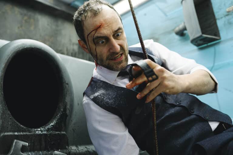 HOLY SHIT! Impaled On A Porta-Potty