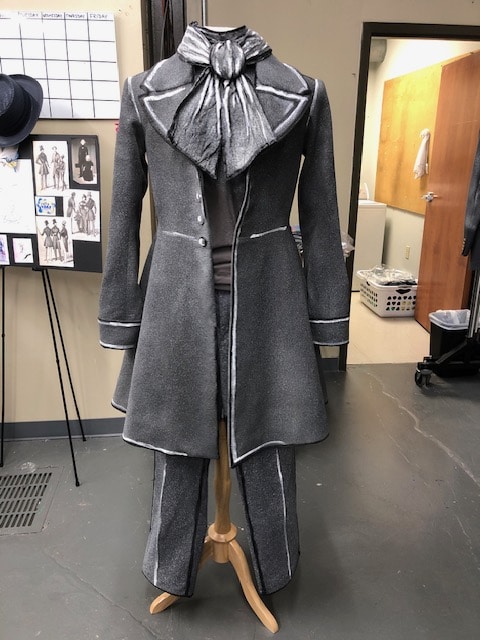 Lisa Frankenstein Meagan McLaughlin hand-painted Cole Sprouse Suit