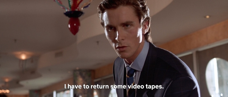 american psycho video tapes