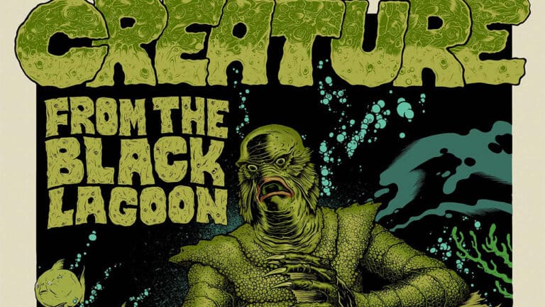 FIRST LOOK: Amazing! Startling! Shocking! Matthew Allison’s CREATURE FROM THE BLACK LAGOON poster for Mondo!