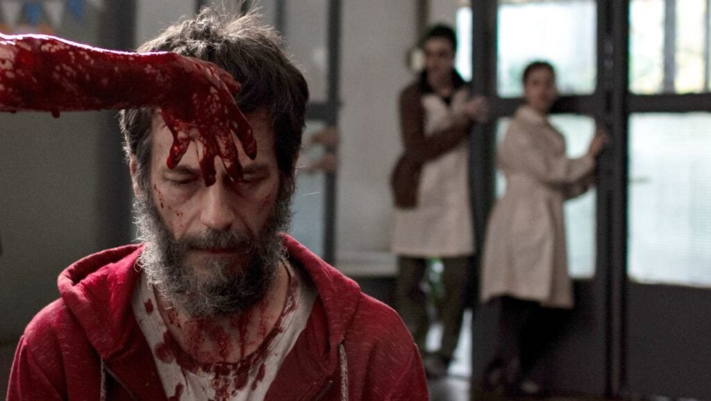Ezequiel Rodríguez in WHEN EVIL LURKS. (Credit: Shudder)