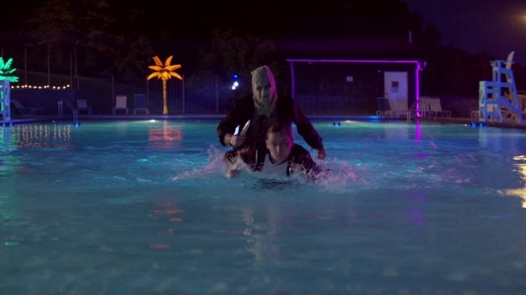 THE STRANGERS: PREY AT NIGHT Pool scene