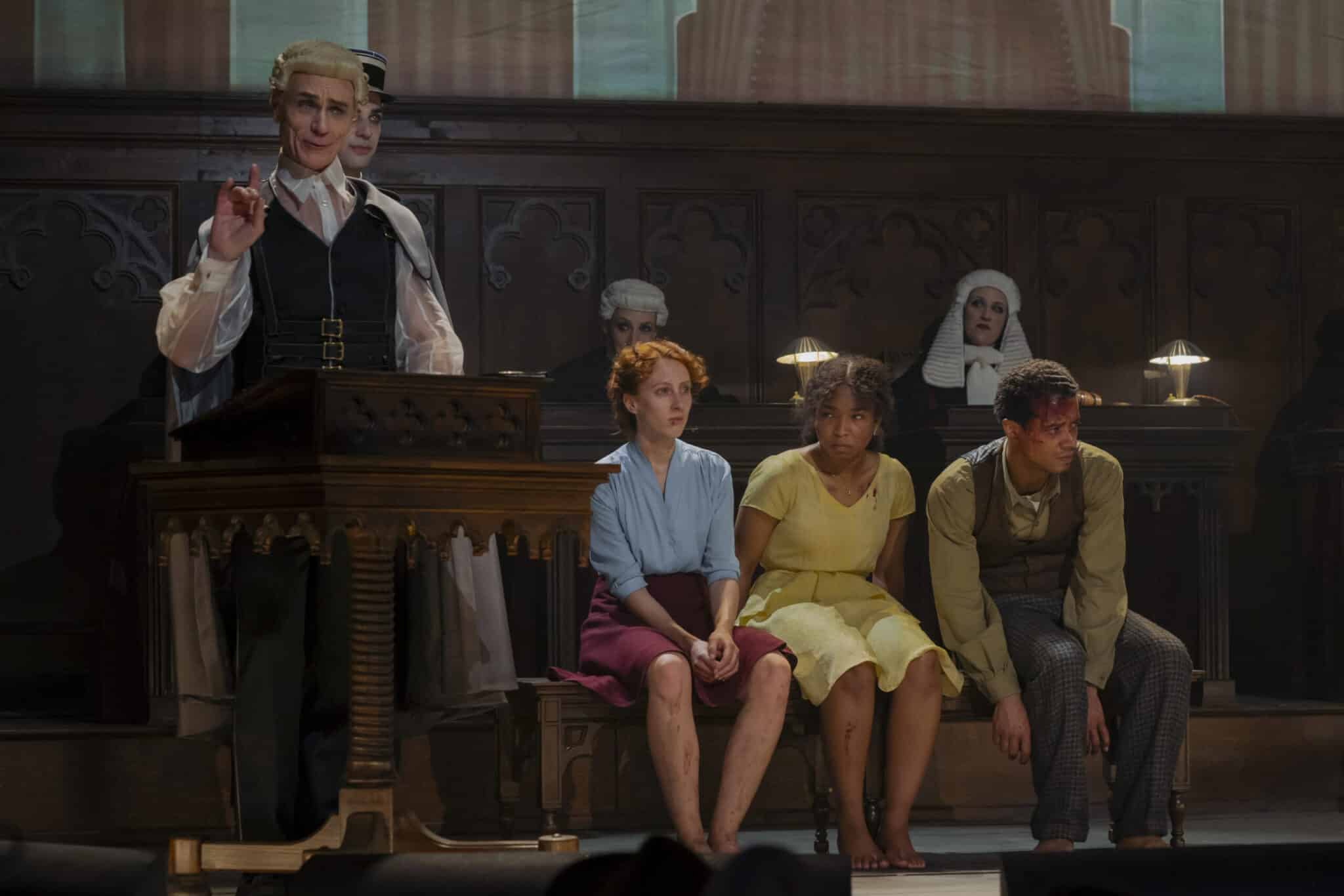 Jacob Anderson as Louis De Point Du Lac, Delainey Hayles as Claudia , Roxane Duran as Madeleine, Ben Daniels as Santiago and Suzanne Andrade as Celeste - Interview with the Vampire _ Season 2, Episode 7 - Photo Credit: Larry Horricks/AMC