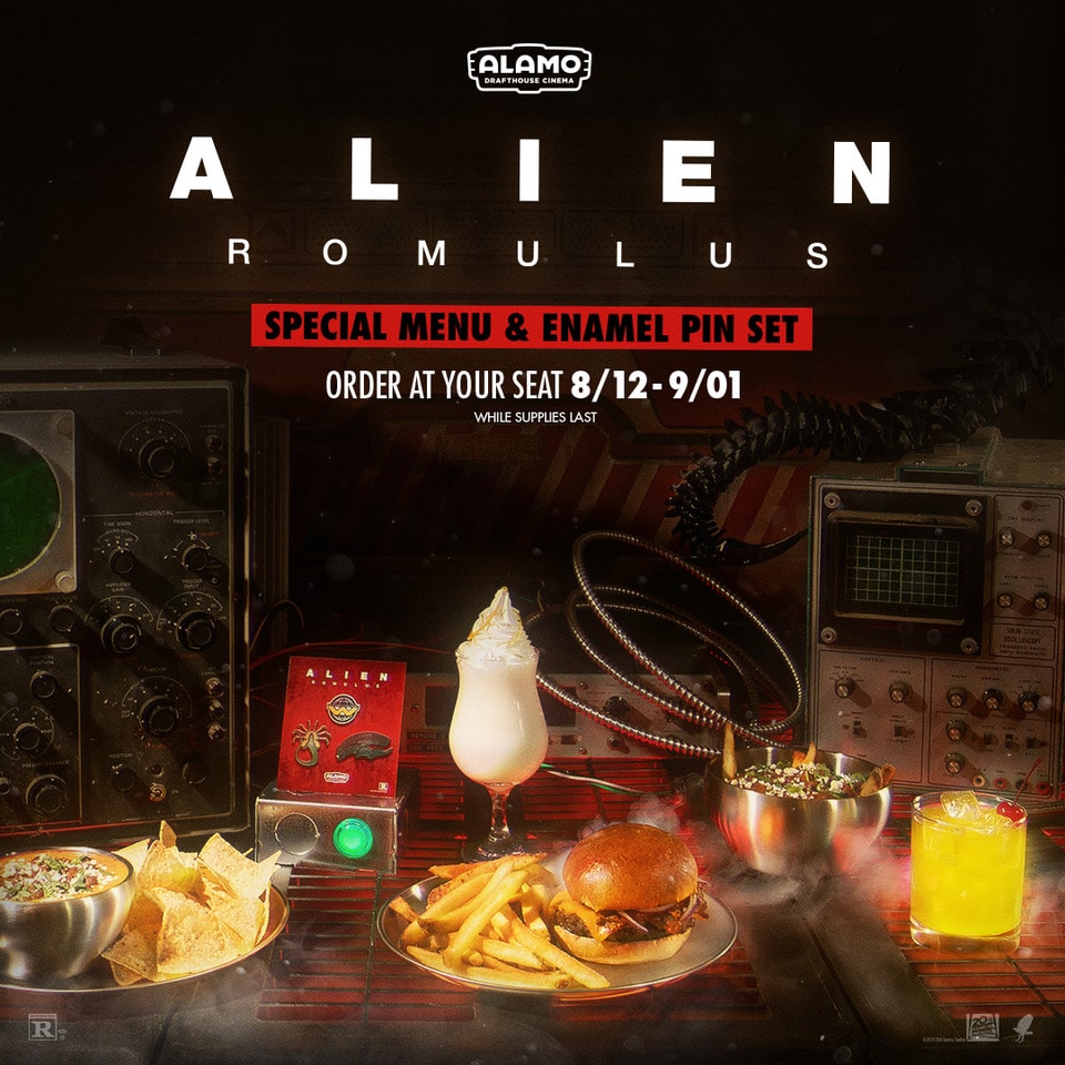 Alien: Romulus Special Menu - Alamo Drafthouse