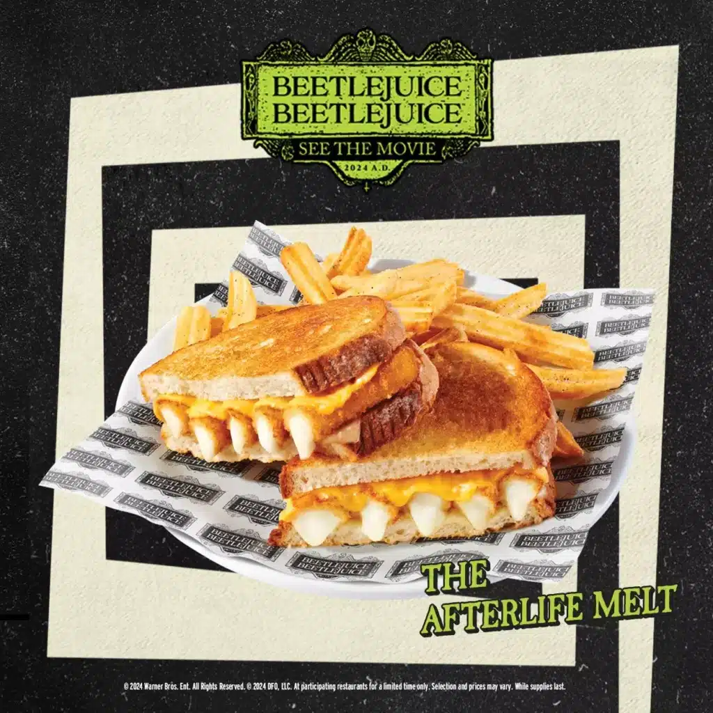 Beetlejuice Beetlejuice Denny's Afterlife Menu