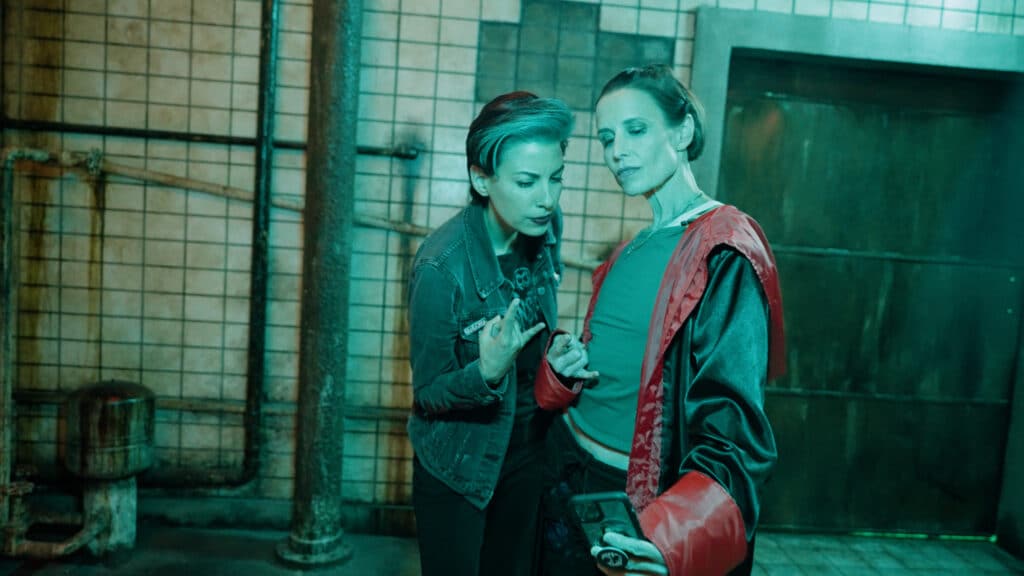 Official SAW Escape Room Angel Melanson and Shawnee Smith Photo by Ryan Valdez