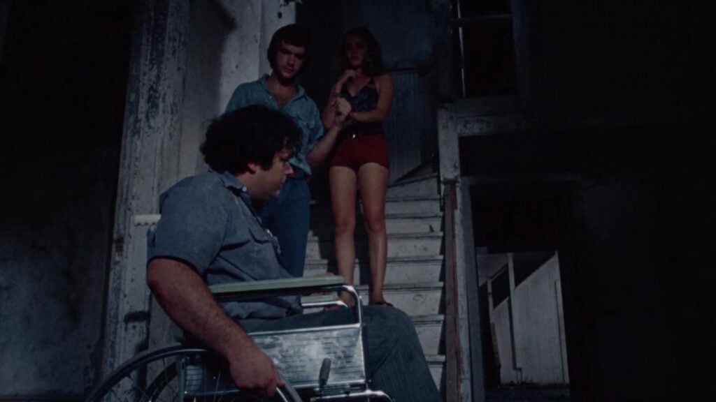 Franklin, Kirk and Pam in THE TEXAS CHAIN SAW MASSACRE.