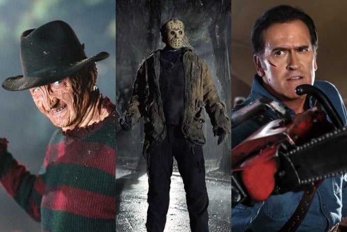 Freddy Krueger, Jason Voorhees and Ash Williams