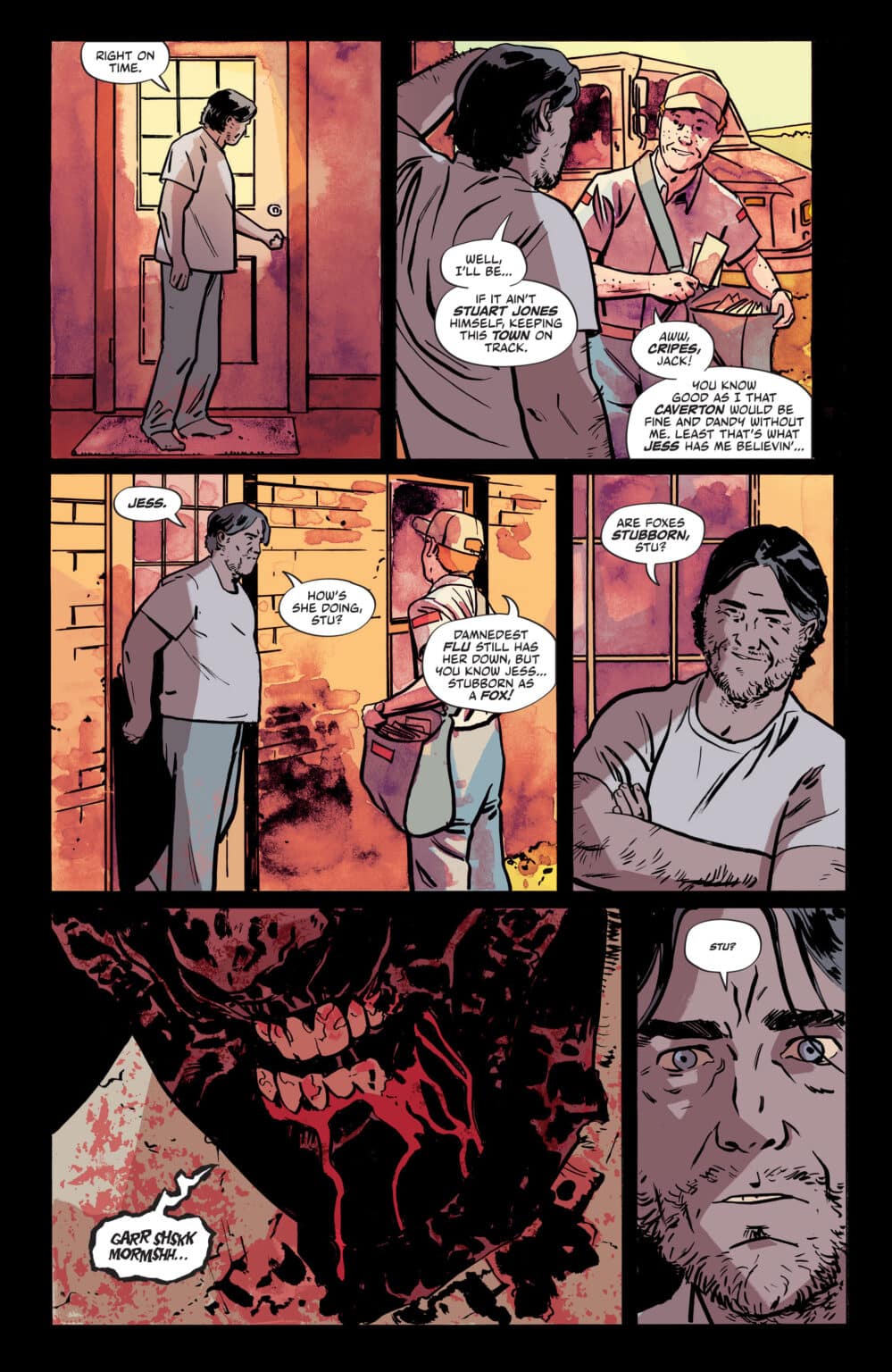 Planche intérieure Tout ce qui meurt et agonise Jacob Phillips Urban Comics