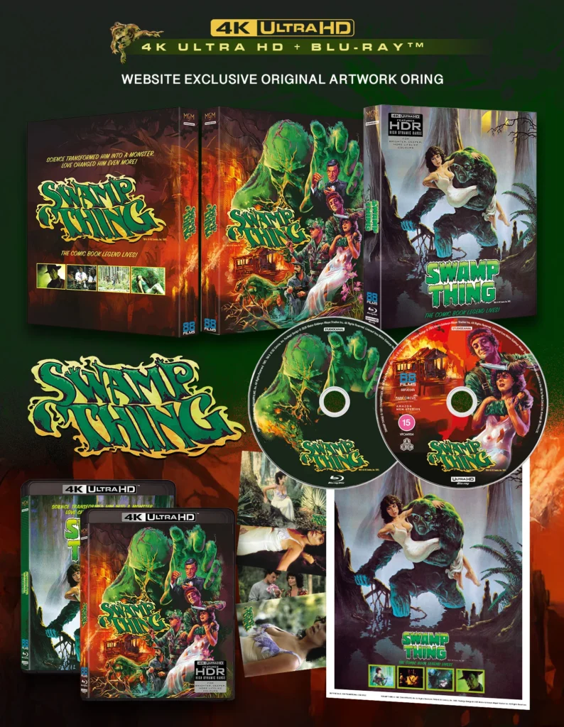 SWAMP THING 4K UHD + Blu-ray Deluxe Limited Edition Website Exclusive (Credit: 88 Films)