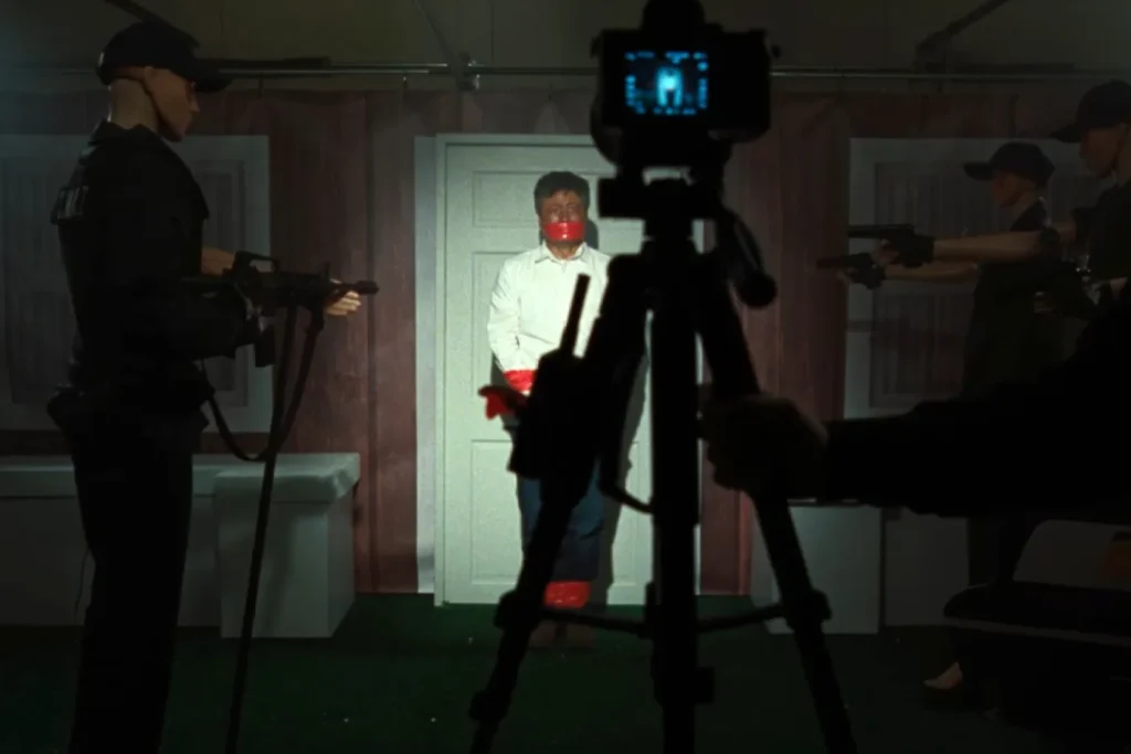 Daniel Goldhaber's FACES OF DEATH remake hits theaters this spring (Credit: IFC and Shudder)