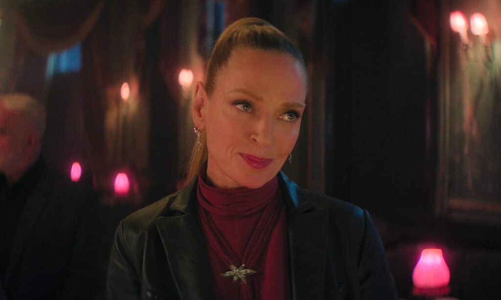 Uma Thurman in PRETTY LETHAL (Credit: Prime Video)