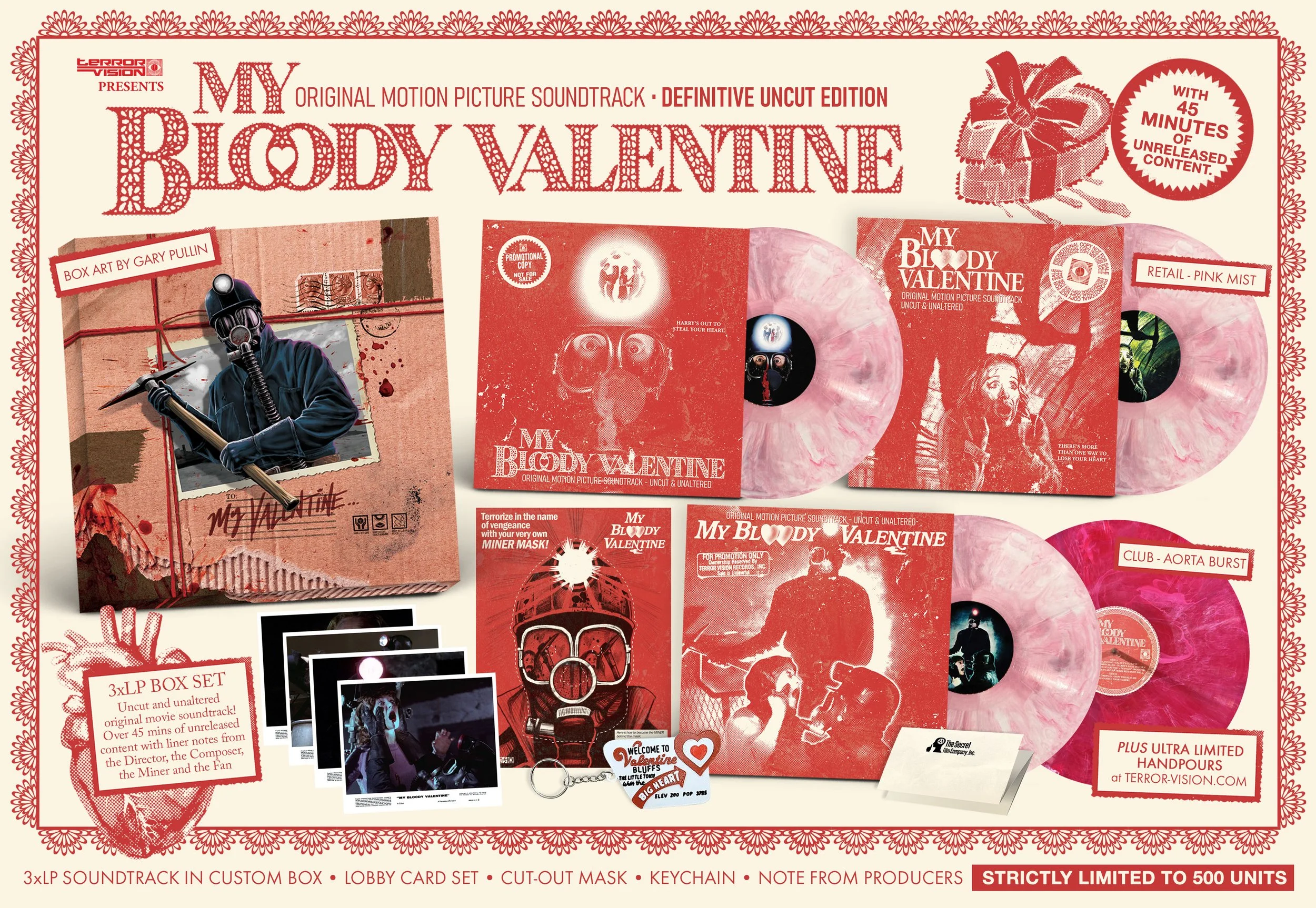 Terror Vision's MY BLOODY VALENTINE: THE ORIGINAL SCORE box set (Credit: Terror Vision)