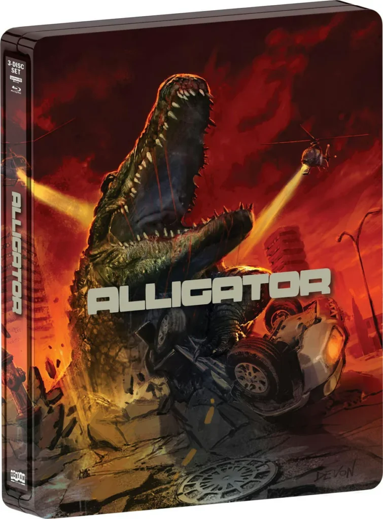 ALLIGATOR Limited Edition Steelbook 4K Ultra HD + Blu-ray (Credit: Shout! Factory)