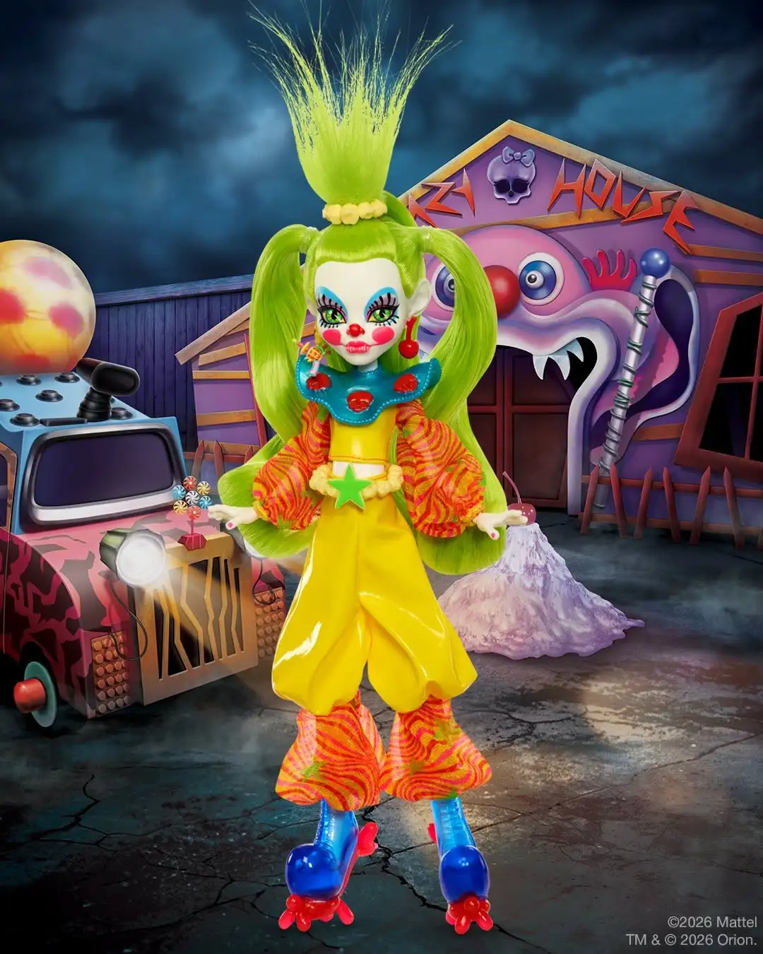 Monster High's new KILLER KLOWNS doll (Credit: Mattel)