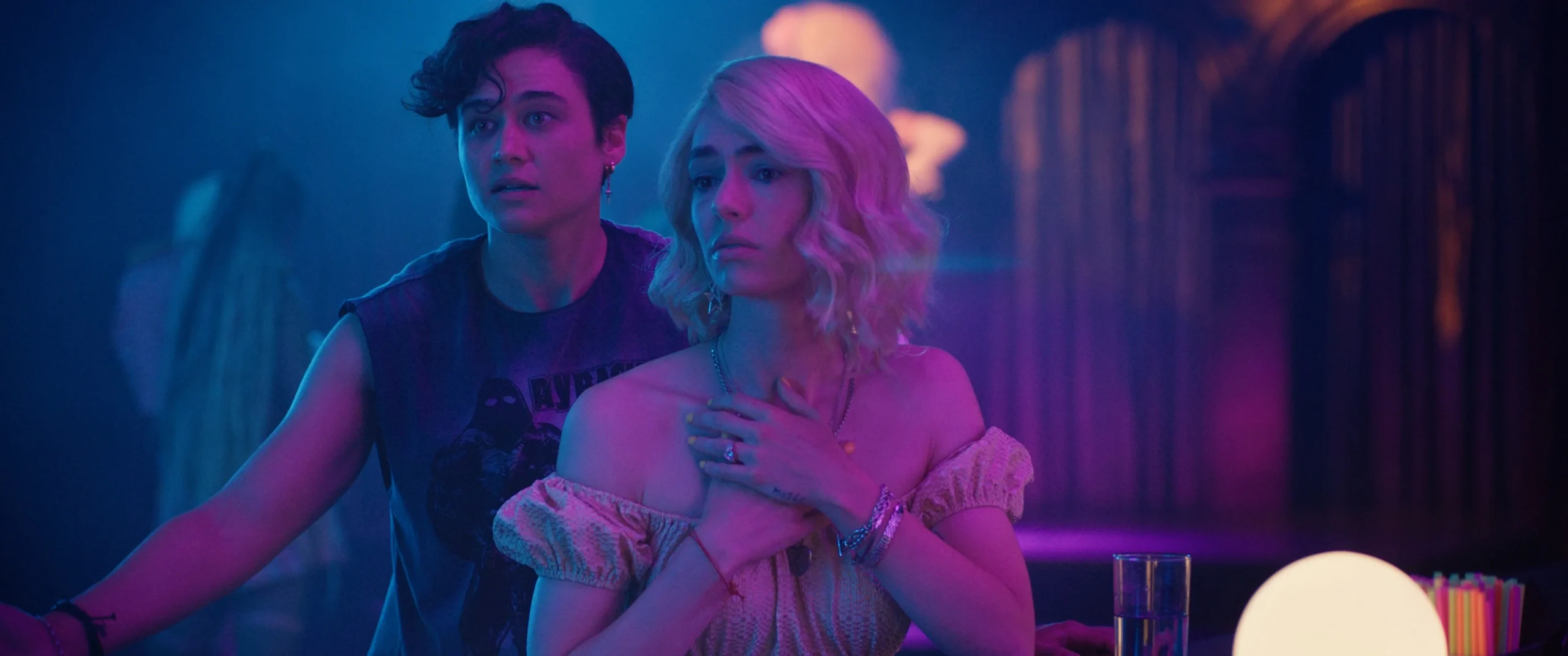 color grading in horror movies with DaVinci Resolve QUEENS OF THE DEAD (Credit: Independent Film Company)