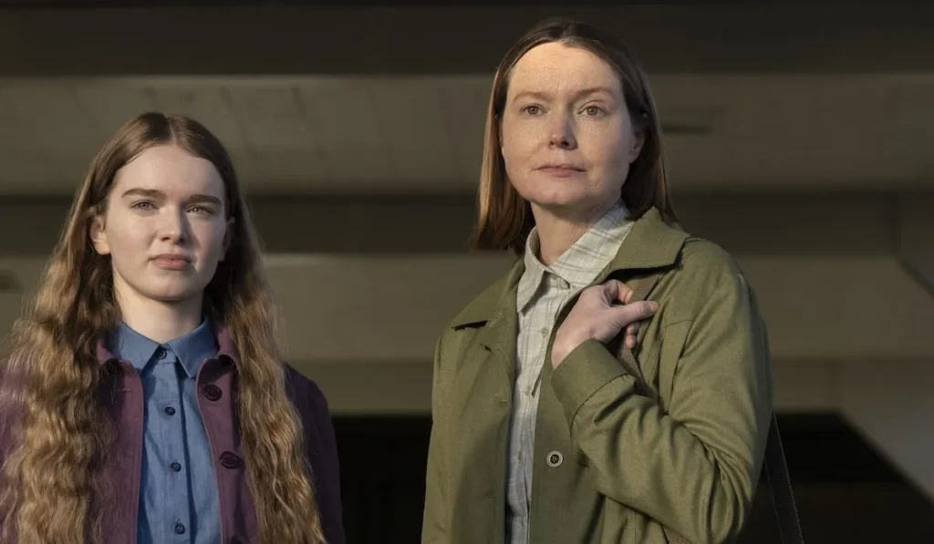 Summer Howell and Samantha Sloyan in CARRIE. (Credit: Prime Video)