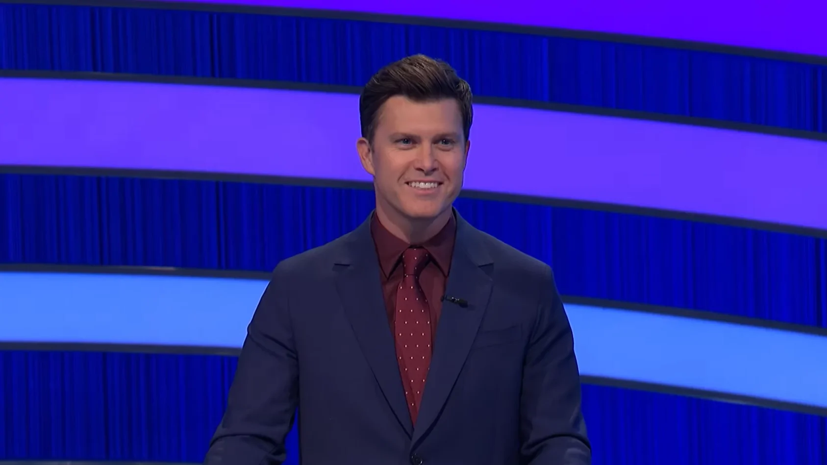 Colin Jost hosting Pop Culture Jeopardy!