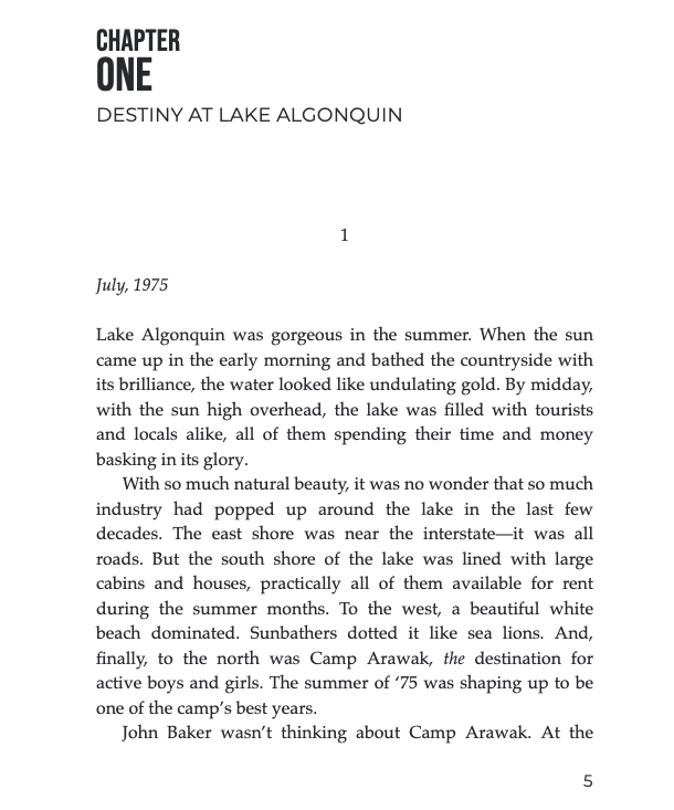 sleepaway camp novel chapter 1