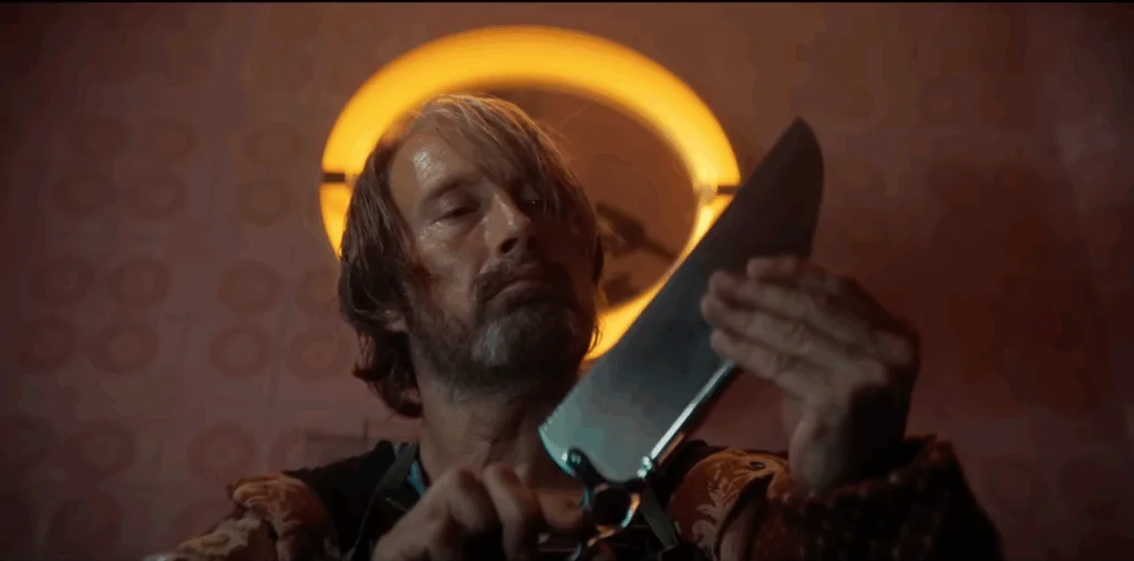 Mads Mikkelsen in DUST BUNNY/screenshot courtesy of Roadside Flix