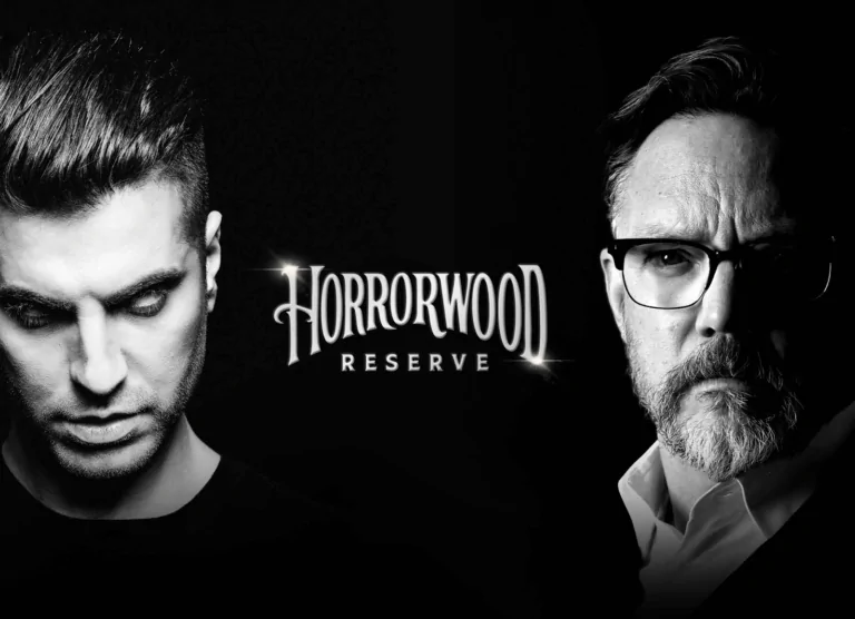 ice nine kills and matthew lillard's Horrorwood Reserve art (Credit: Macabre Spirits)