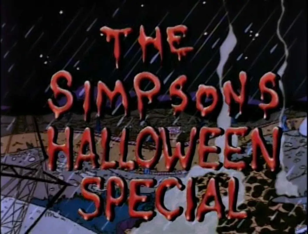 Title screen reading, in animated blood: "The Simpsons Halloween Special"