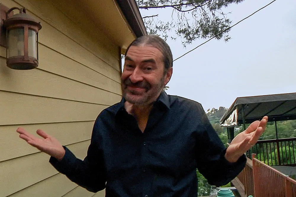 Mark Duplass as "Peachfuzz"/Josef as Trip Engold in THE CREEP TAPES Episode 2 (Credit: Patrick Brice)