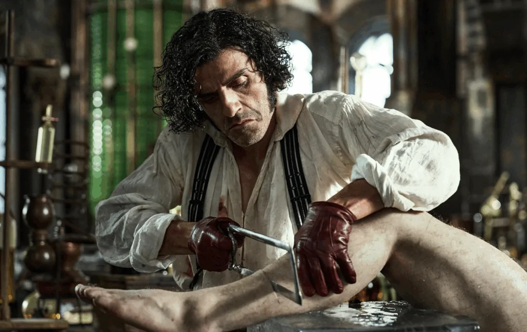 Oscar Isaac in FRANKENSTEIN (Credit: Netflix)
