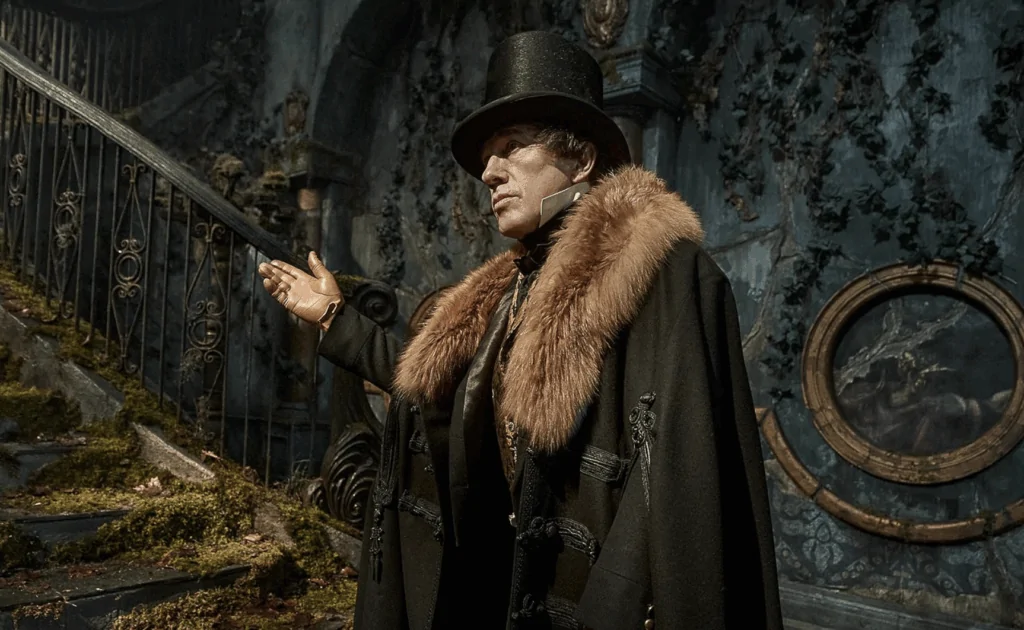 Christoph Waltz in FRANKENSTEIN (Credit: Netflix)