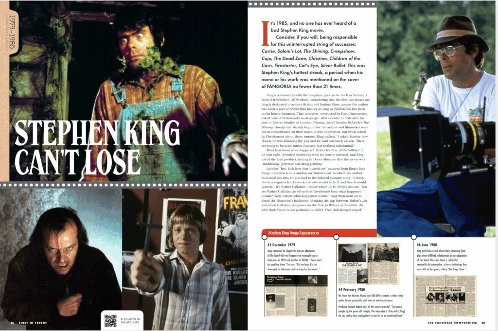 a page from First In Fright: The FANGORIA Compendium