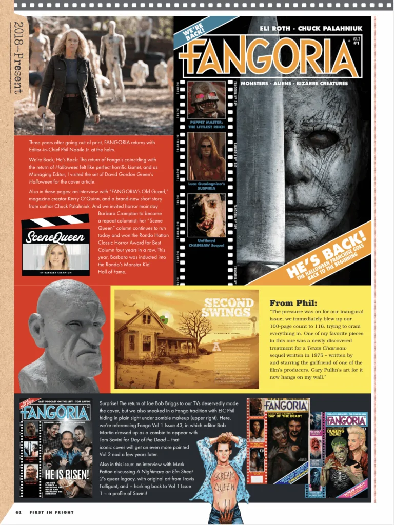 a page from First In Fright: The FANGORIA Compendium