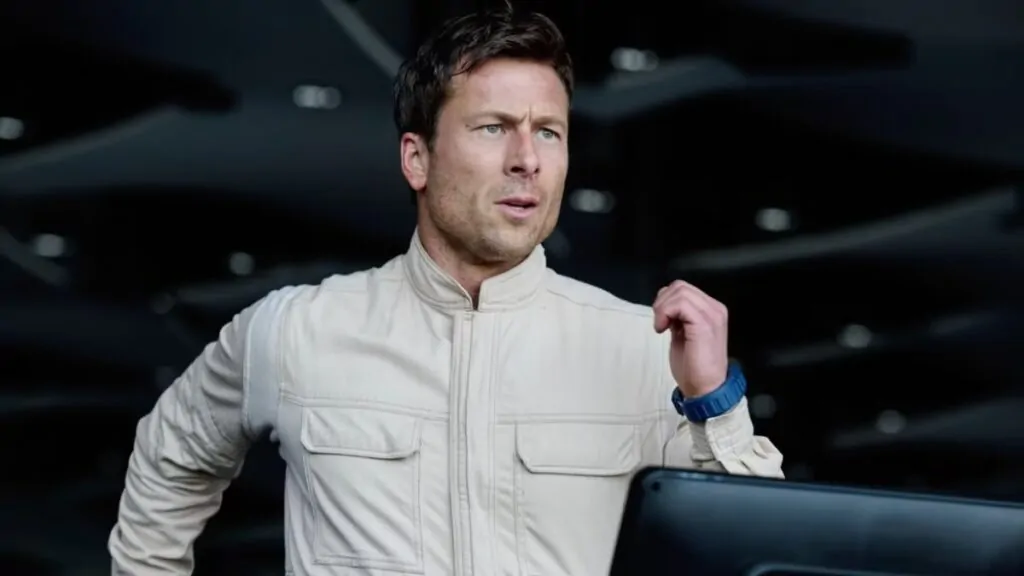 Glen Powell in THE RUNNING MAN (Credit: Paramount Pictures)