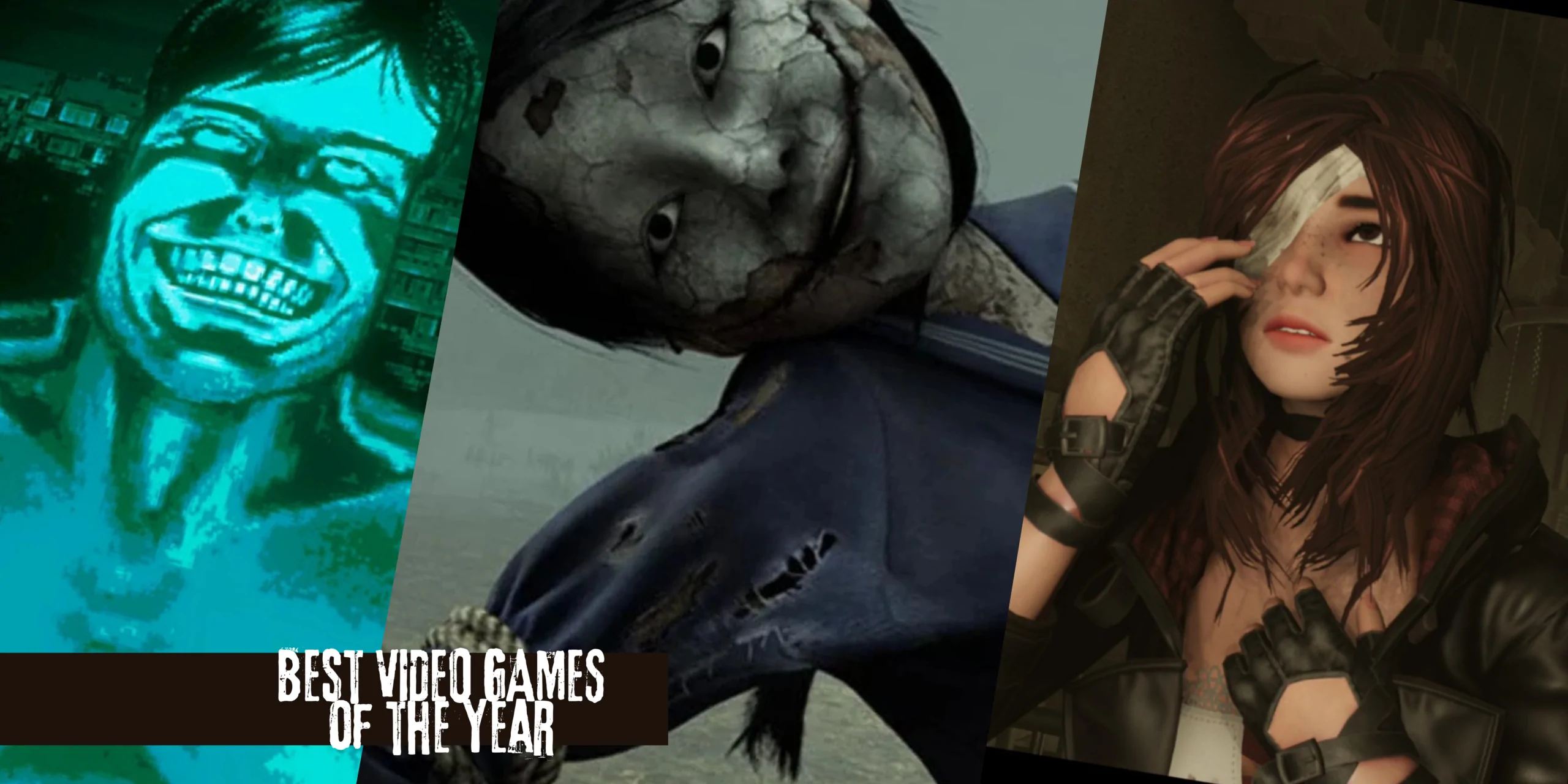 Best Horror Games L to R: NO, I'M NOT A HUMAN, SILENT HILL F, TORMENTED SOULS
