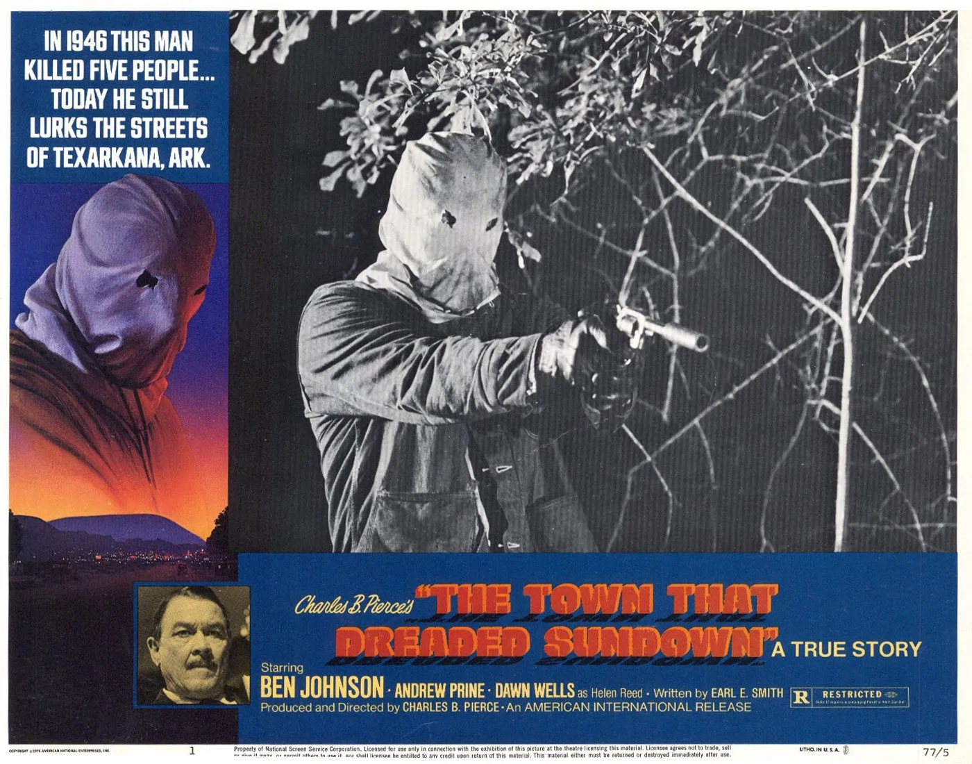 THE TOWN THAT DREADED SUNDOWN Lobby Card (Credit: Amazon MGM Studios)