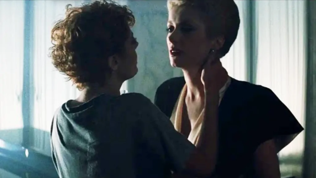 Susan Sarandon and Catherine Deneuve in THE HUNGER (1983)