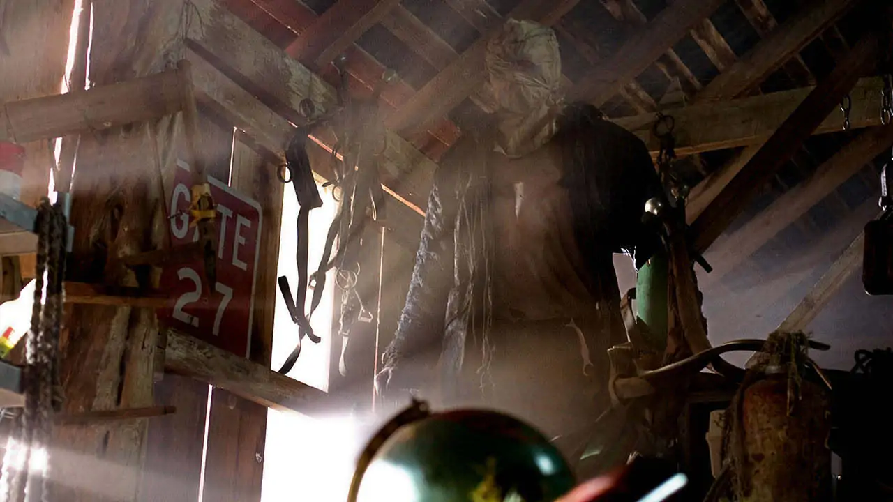 Jason with the bag on his head in Friday the 13th (2009)