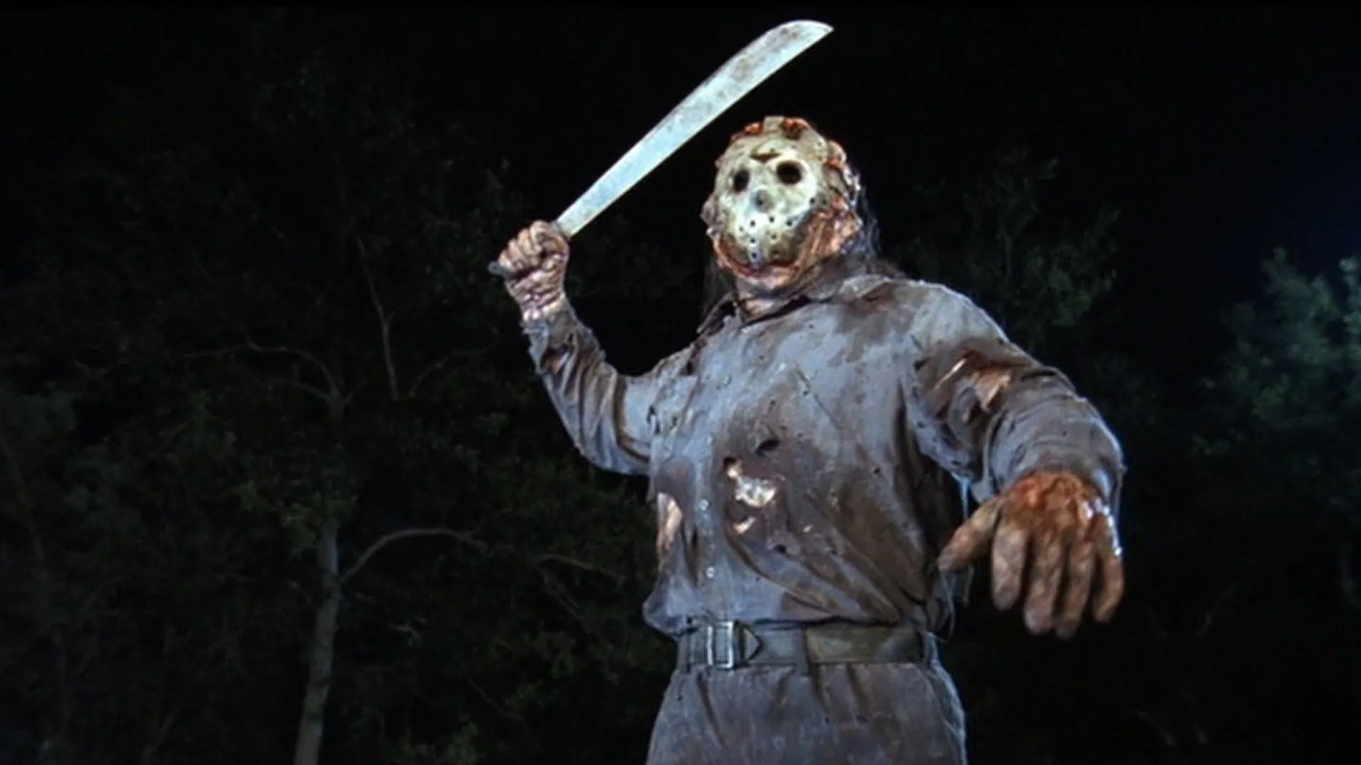 Jason with his machete in Jason Goes to Hell: The Final Friday