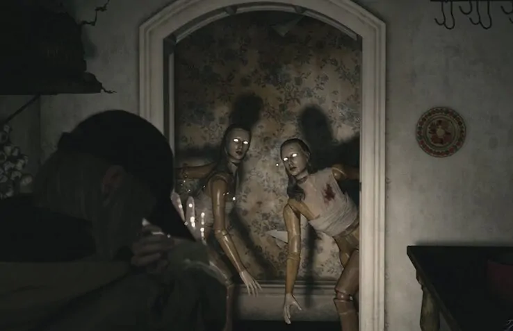 Rose meets the mannequins in RESIDENT EVIL VILLAGE SHADOWS OF ROSE DLC (Credit: Capcom)