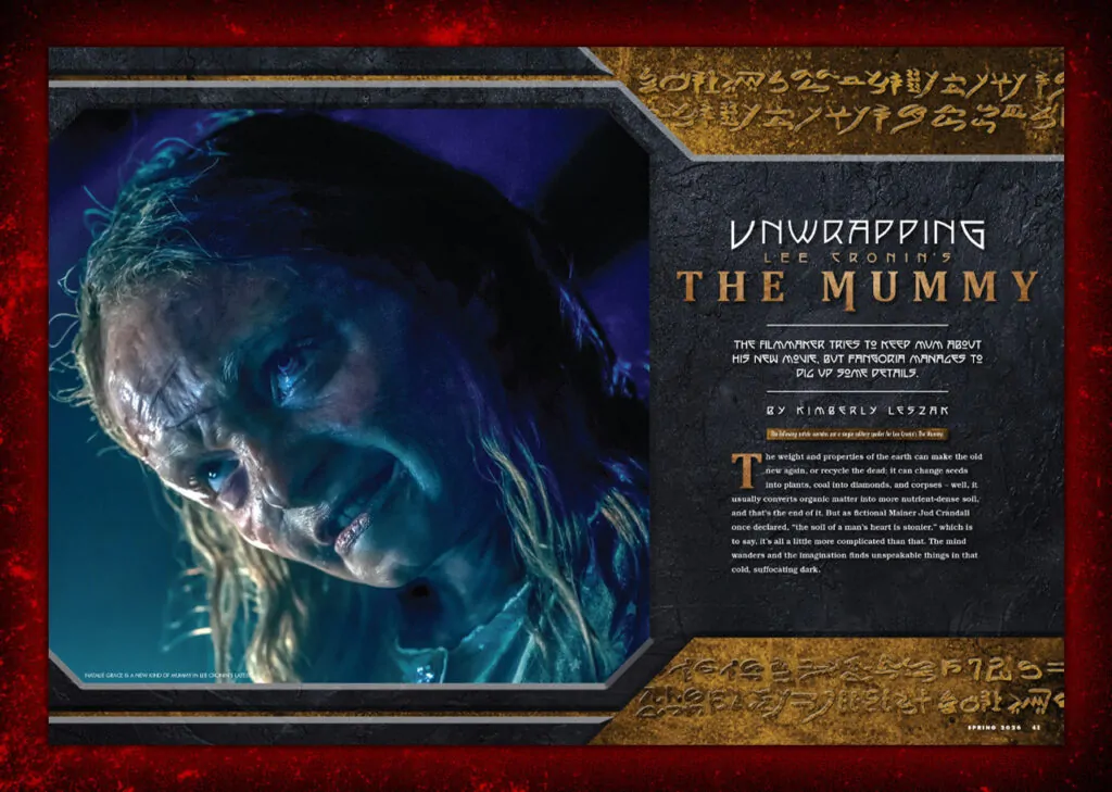 Irish filmmaker Lee Cronin THE MUMMY Fangoria #31