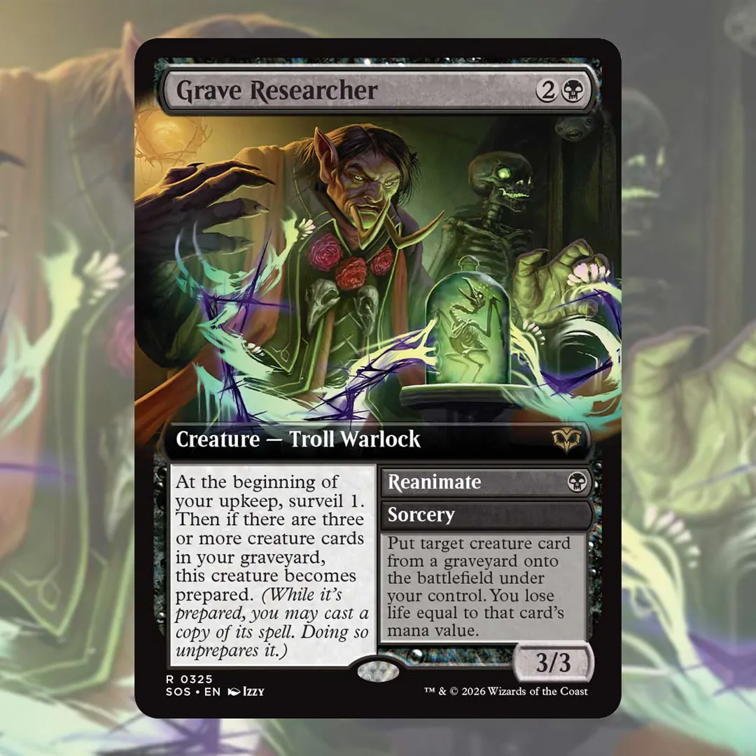 Grave Researcher card Secrets of Strixhaven from Magic: The Gathering