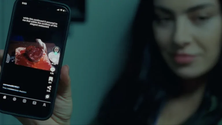 Charli XCX in Daniel Goldhaber's FACES OF DEATH (Credit: Shudder)