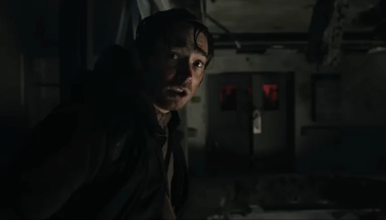 Austin Abrams in RESIDENT EVIL (Credit: Sony)