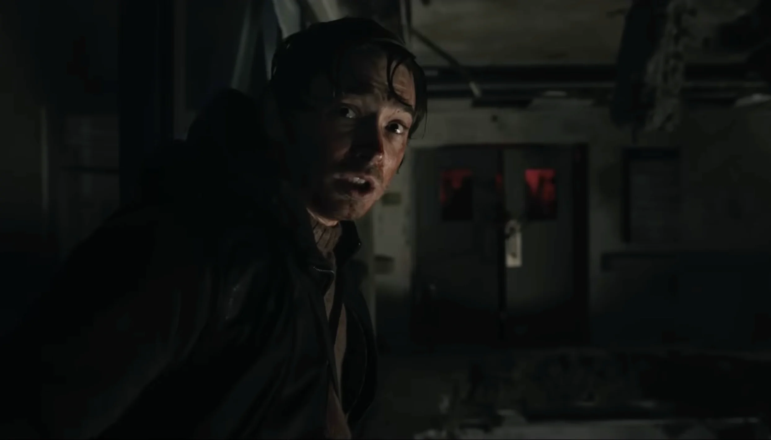 Austin Abrams in RESIDENT EVIL (Credit: Sony)