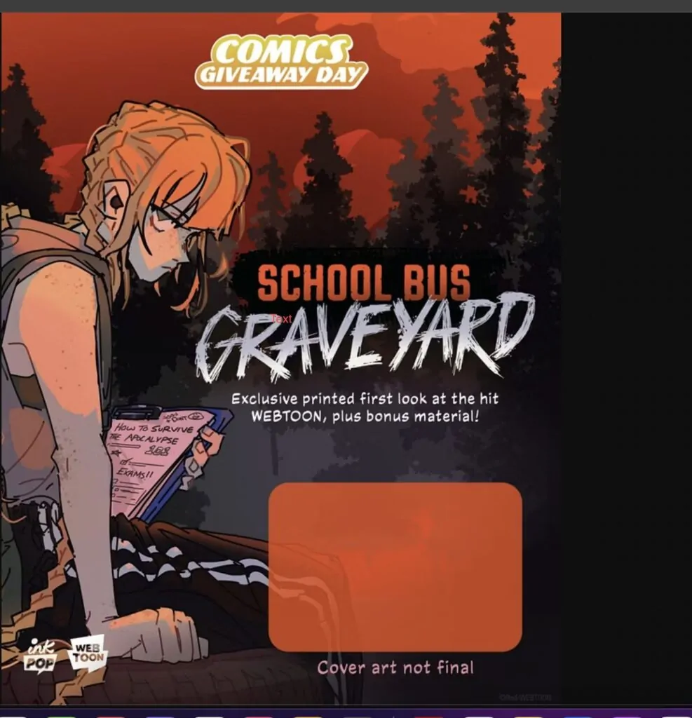 free comic day YA horror comic school bus graveyard