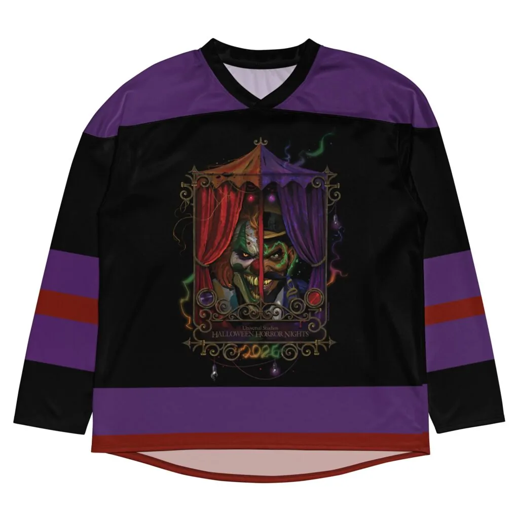 Halloween Horror Nights 2026 Hockey Jersey (Credit: Universal)