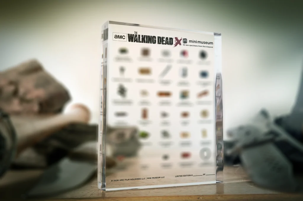 THE WALKING DEAD Mini Museum prototype (Credit: Mini Museum/AMC Networks)