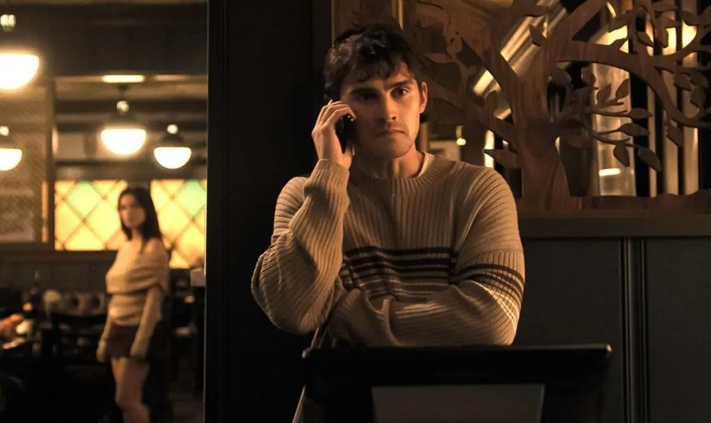 Inde Navarrette stars as Nikki and Michael Johnston as Bear in OBSESSION, a Focus Features release. Credit: Courtesy of Focus Features / © 2026 FOCUS FEATURES LLC